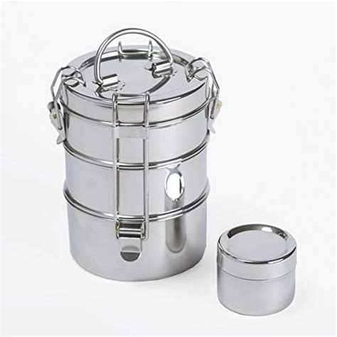 to-go ware 3 tier stainless steel lunch box|Amazon.com: To Go Ware Large 3.